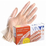 GUANTI VINYL GLOVES SMALL x100