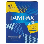 ASSORBENTI TAMPAX & GO REG.x18